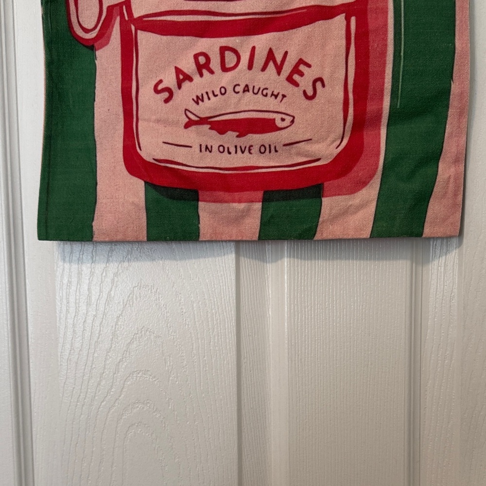 Striped Sardines Canvas Tote Bag - Picture 5 of 8